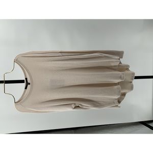 Quince Brushed Long Sleeve Lounge Tee Beige XS